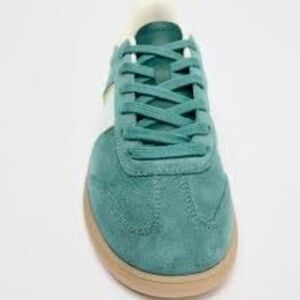 Zara Teal Suede Sneakers